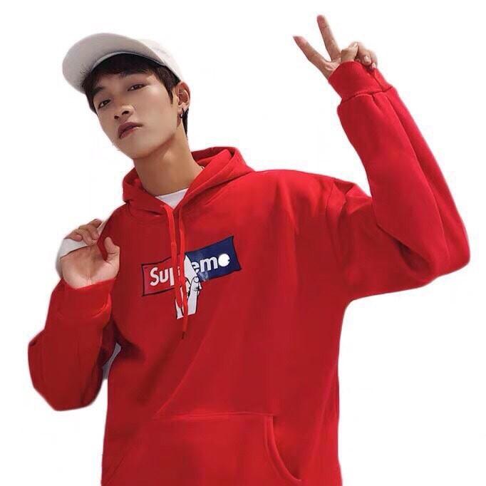Áo Hoodie Nam Superme Chất Nỉ Lót Lông Full Size
