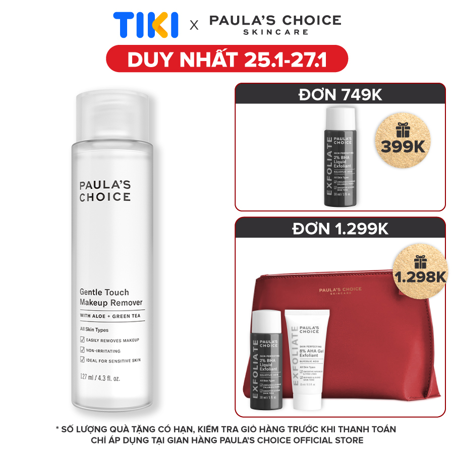Nước Tẩy Trang Dịu Nhẹ Paula's Choice Gentle Touch Makeup Remover