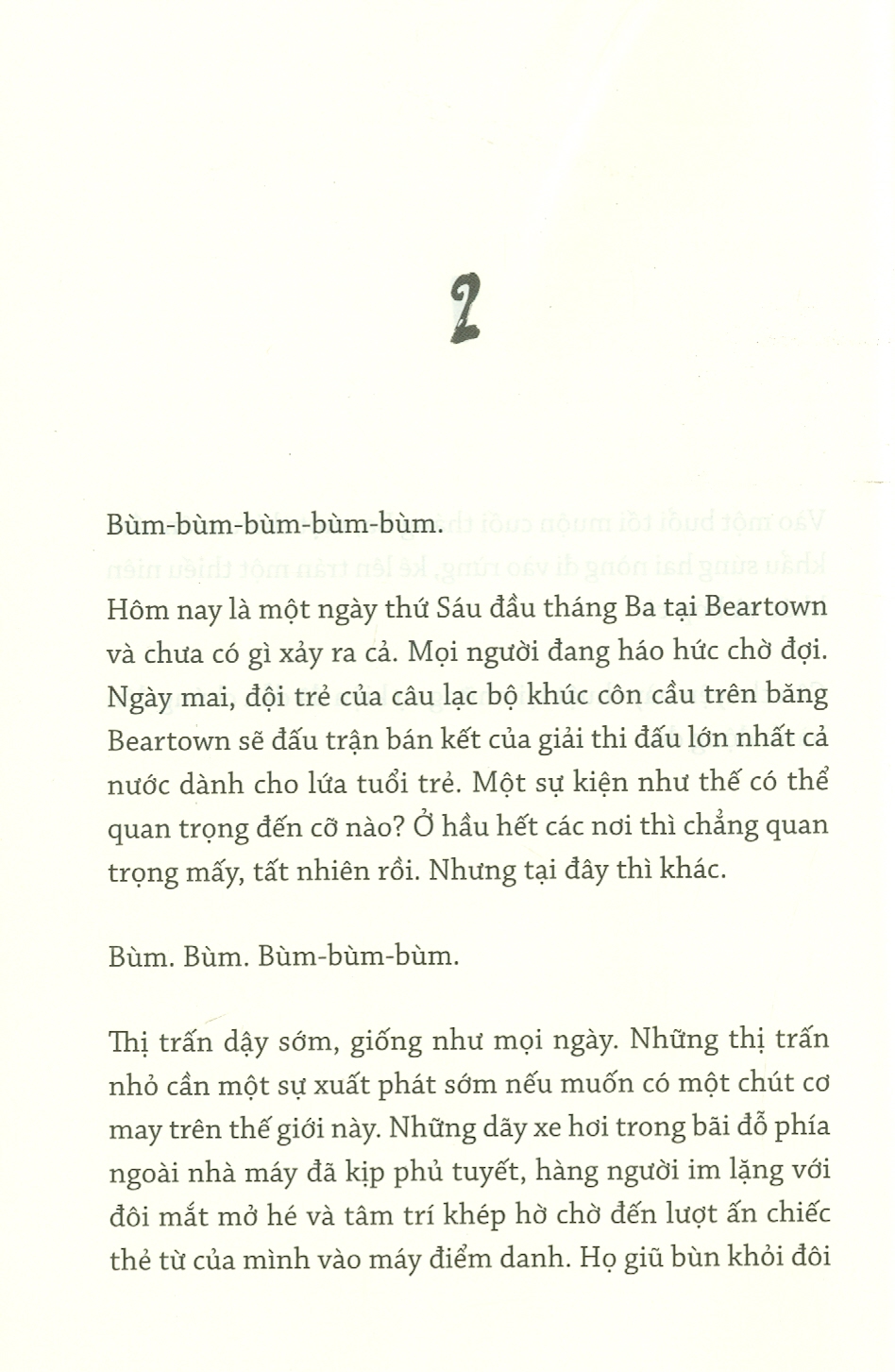 BEARTOWN – Thị trấn nhỏ, giấc mơ lớn – Fredrik Backman – Hoàng Anh dịch – NXB Trẻ