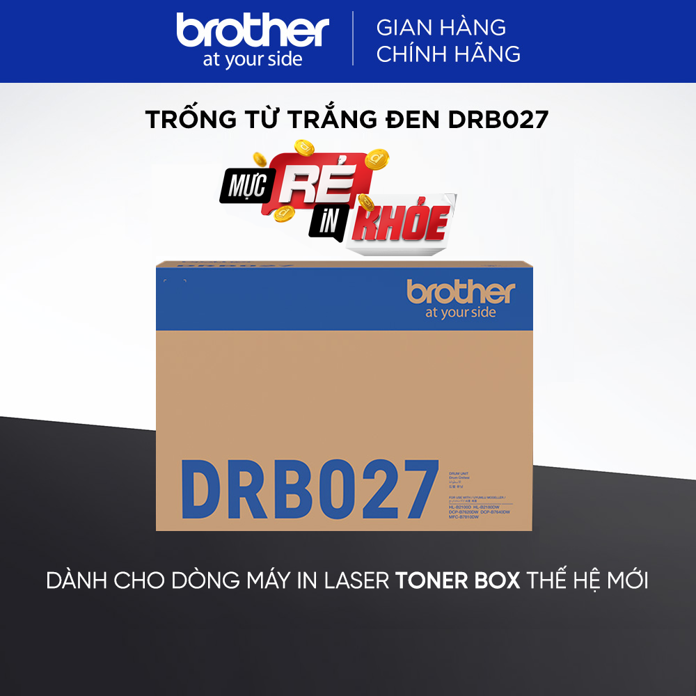 Trống mực từ trắng đen DRB027 - Hàng chính hãng