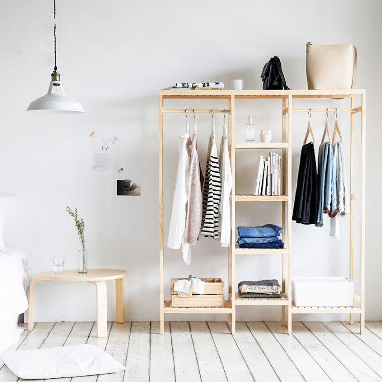 Kệ Treo Quần Aó Tripple Hanger 3 Buồng Gỗ Thông NHập Khẩu