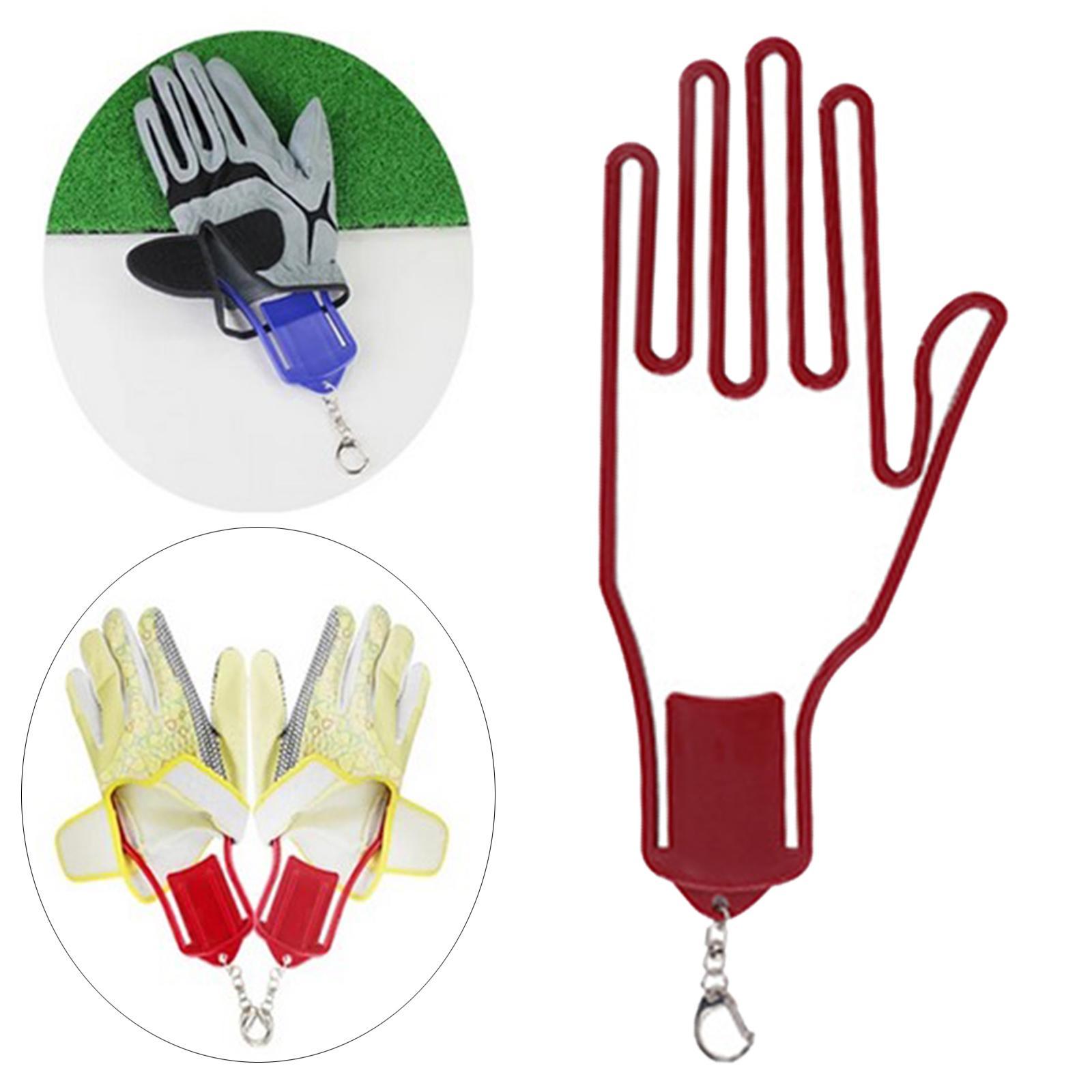 Portable Gloves Keeper Holder Dryer Rack Golf Gloves Stretcher Red