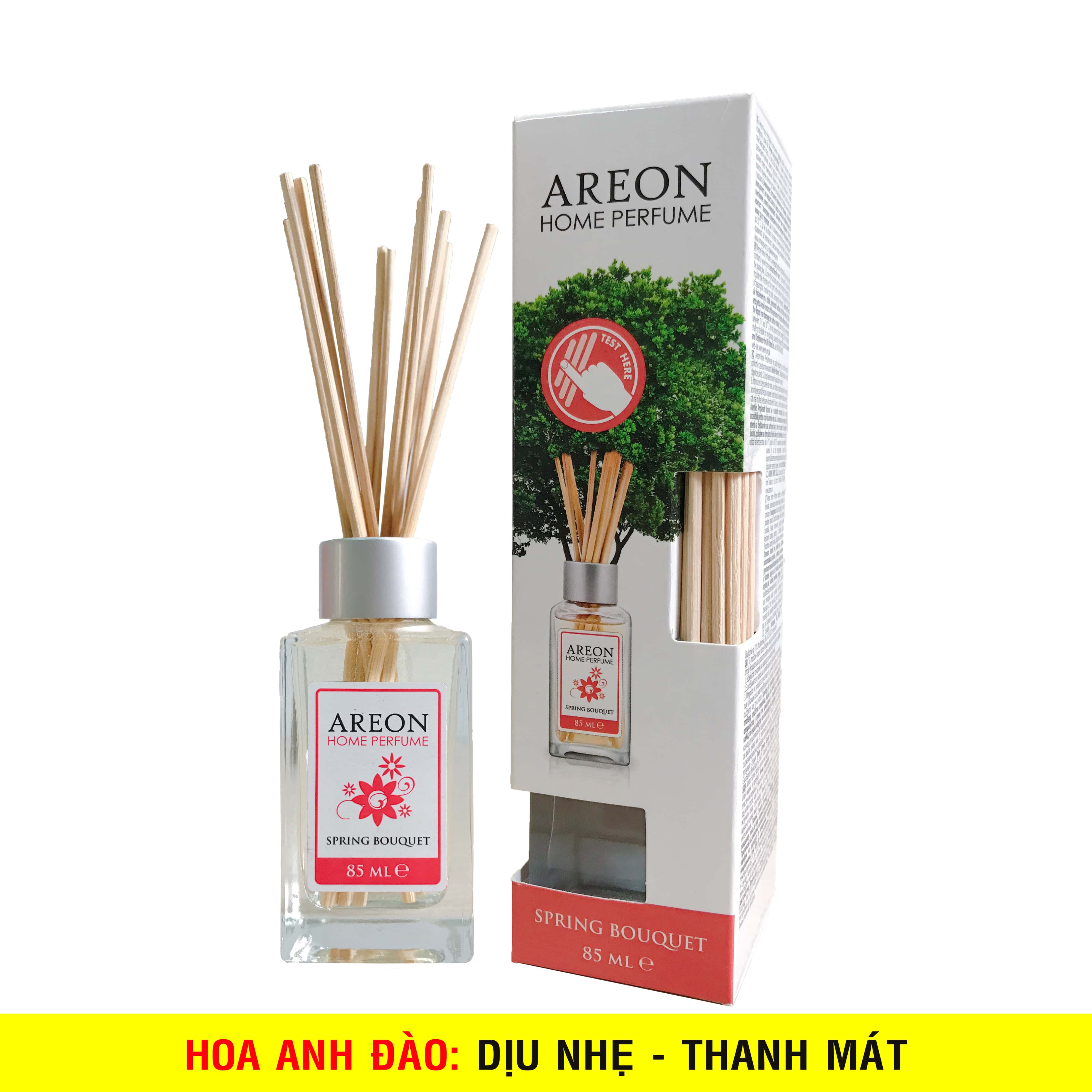 Nước hoa thơm phòng Areon Home Spring Bouquet - hương Hoa Anh Đào ( Dịu Nhẹ - Tươi Mới )