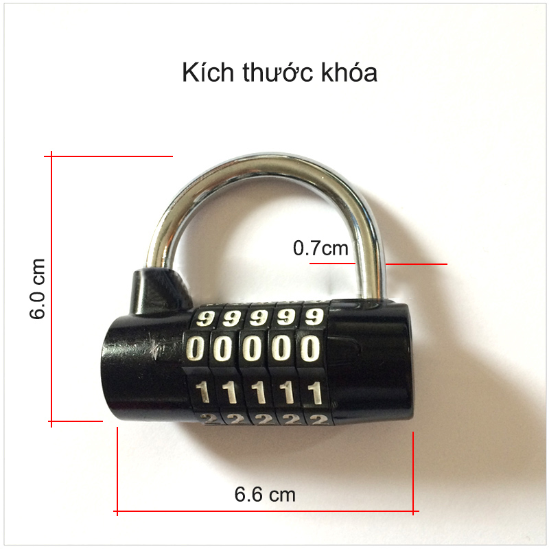 Ổ Khóa Mật Khẩu 5 Số , Có Hướng Dẫn Thay Đổi Mật Khẩu - PaKaSa
