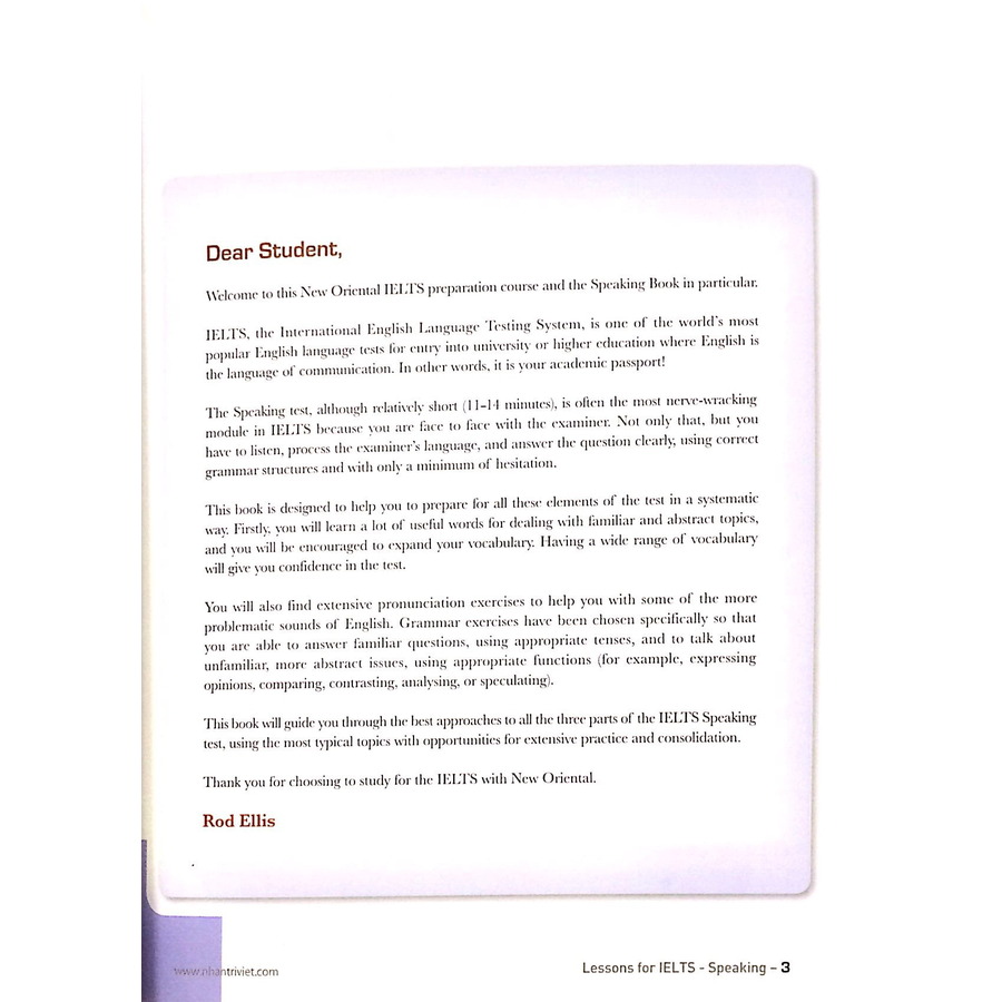 Lessons For IELTS - Speaking