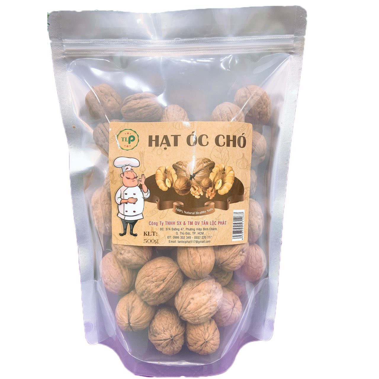 500G HẠT ÓC CHÓ GIÀU CHẤT DINH DƯỠNG HÀNG CAO CẤP HIỆU TÂN LỘC PHÁT