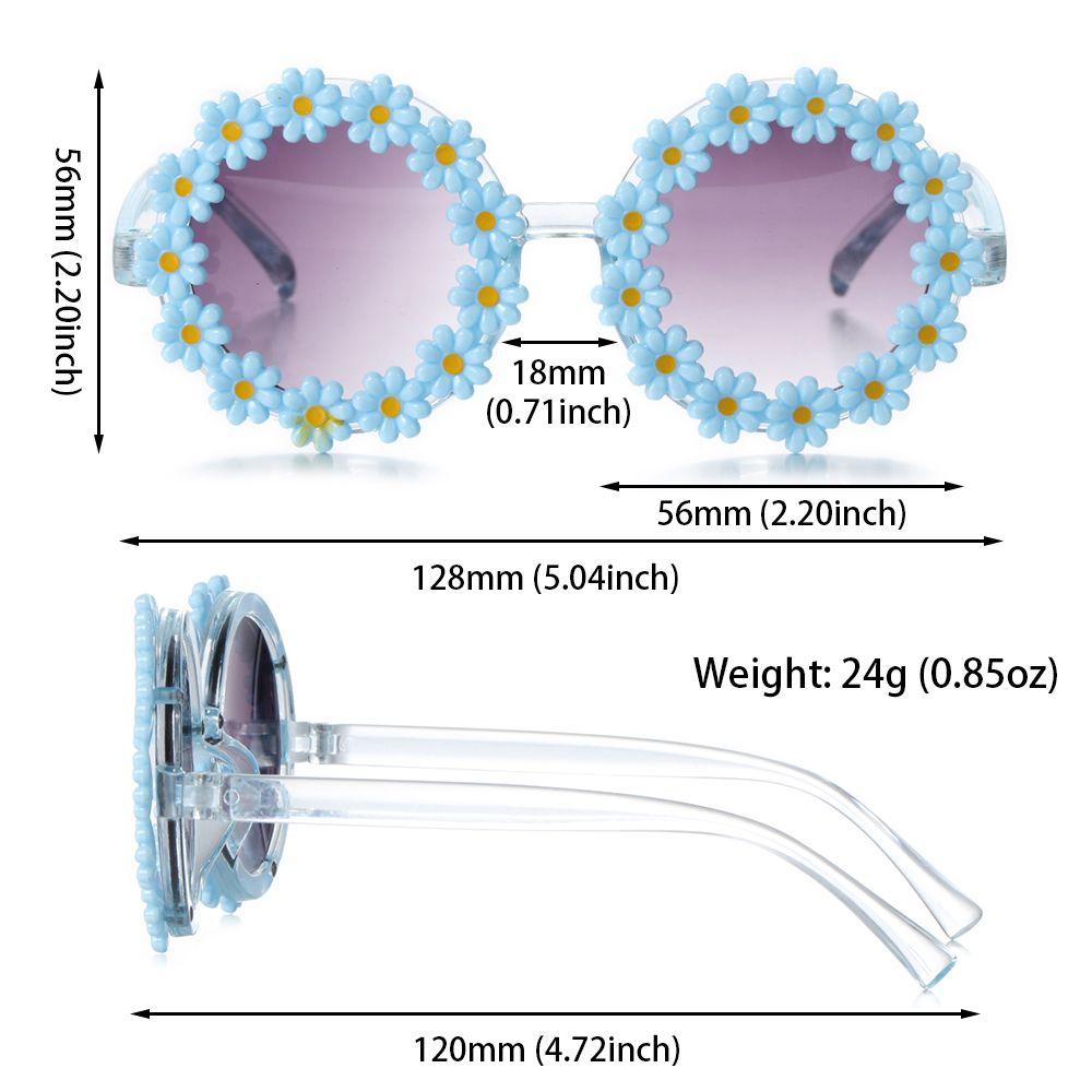 Kính râm hoa thời trang trẻ em dễ thương trẻ em Daisy Kính râm nữ bé trai thể thao màu nắng mặt trời ngoài trời Color: 3