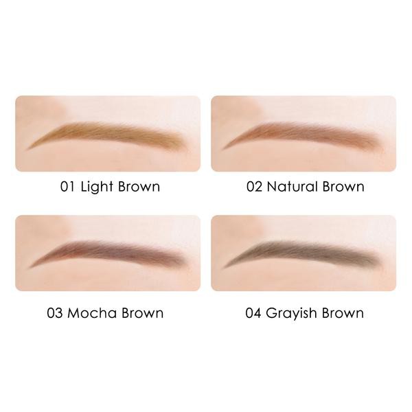 Bút Vẽ Lông Mày 2 Đầu K-Palette Eyebrow Pencil Chống Nước Lâu Trôi 24h (4 Màu)