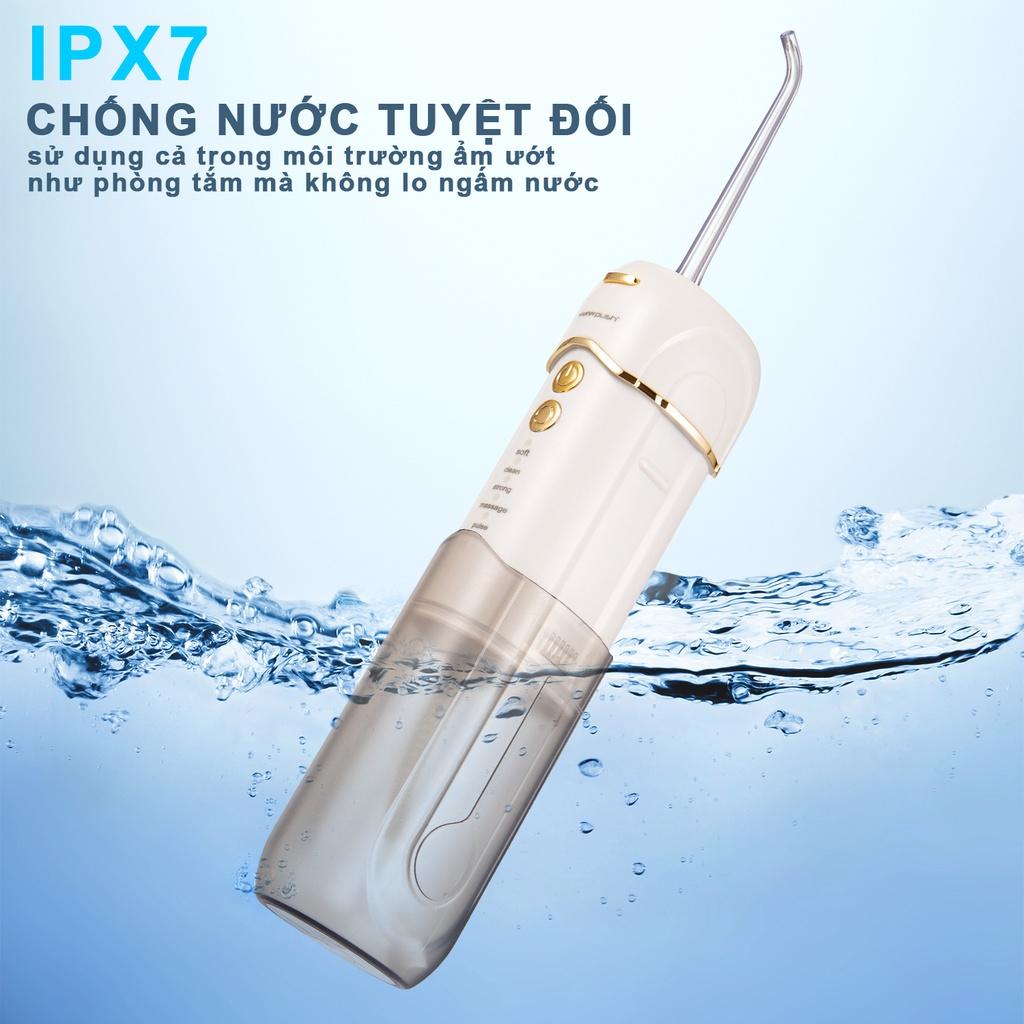 Máy Tăm Nước Du Lịch Cao Cấp WaterPush CY-1904 White - Siêu nhỏ gọn - 1 đổi 1 Online 12 tháng