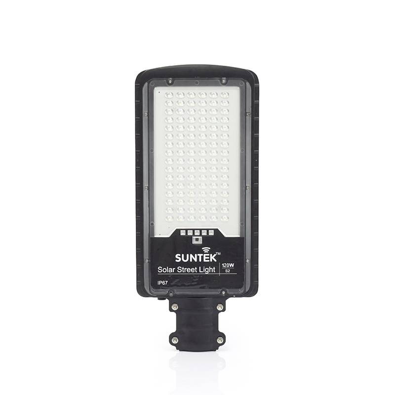 Đèn Đường Năng Lượng Mặt Trời SUNTEK LED Solar Street Light S2 120W - Chiếu sáng liên tục 38-40 giờ | Tuổi thọ 7-8 năm | Chống Nước/Bụi/Sét | Tự động Bật/Tắt | Điều khiển Từ xa - Hàng Chính Hãng - Bảo hành 3 năm 1 đổi 1