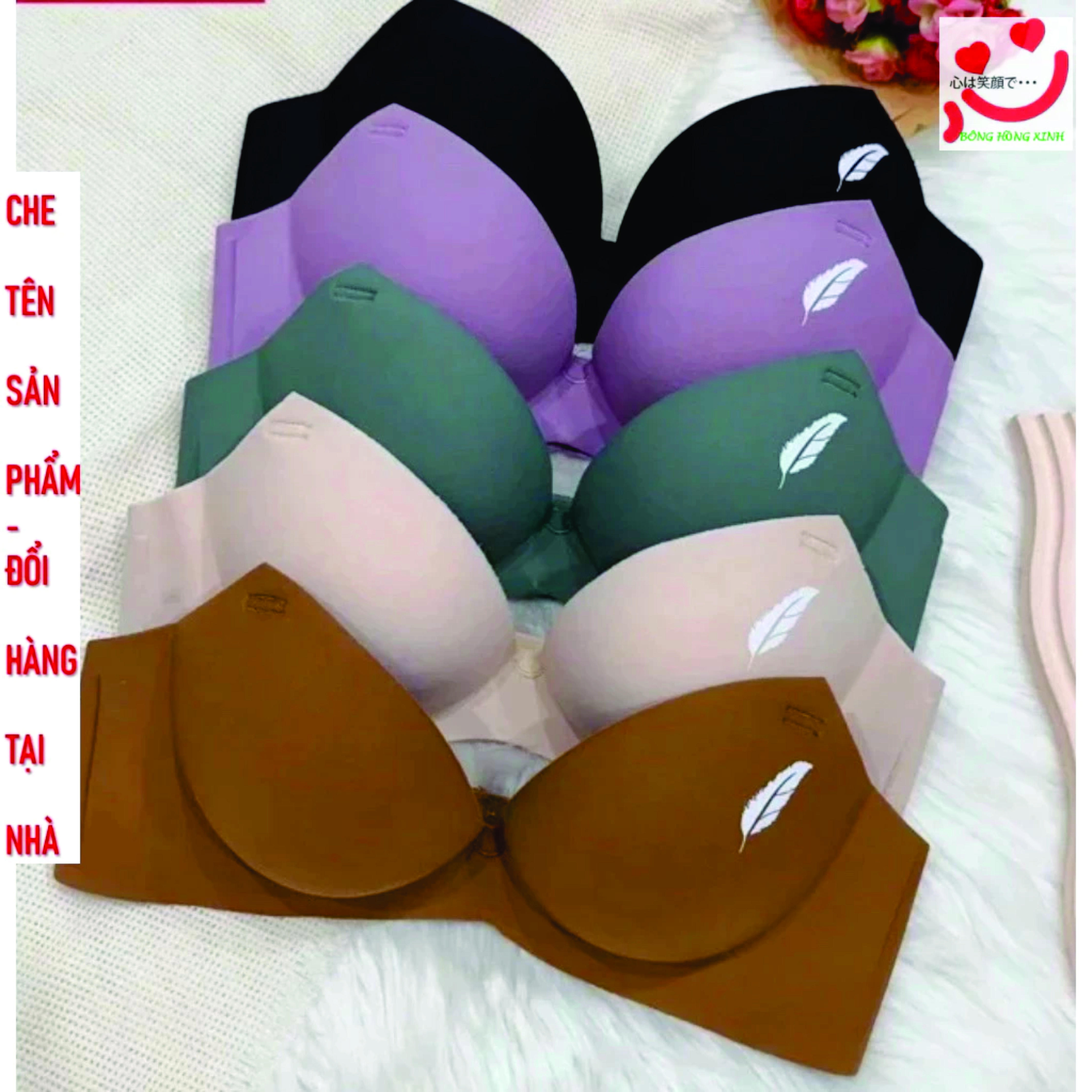 Combo 3 Áo ngực nâng ngực mút bàn tay tạo khe GOM UNDER, áo lót chất su cao cấp thông hơi, thoáng khí tôn vòng 1 Màu Ngẫu Nhiên