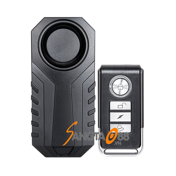 Thiết bị báo động rung mini không dây tích hợp ĐKTX thông minh, còi hú lớn SF22R