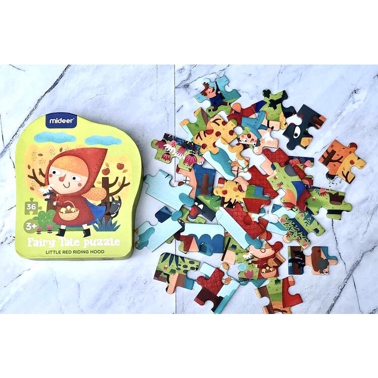 Bộ Xếp Hình Cho Bé Mideer Fairy Tale Puzzle Chuyện Cổ Tích, Đồ Chơi Giáo Dục Trẻ Em Từ 1,2,3,4,5,6,7 Tuổi (Nhiều Chủ Đề)