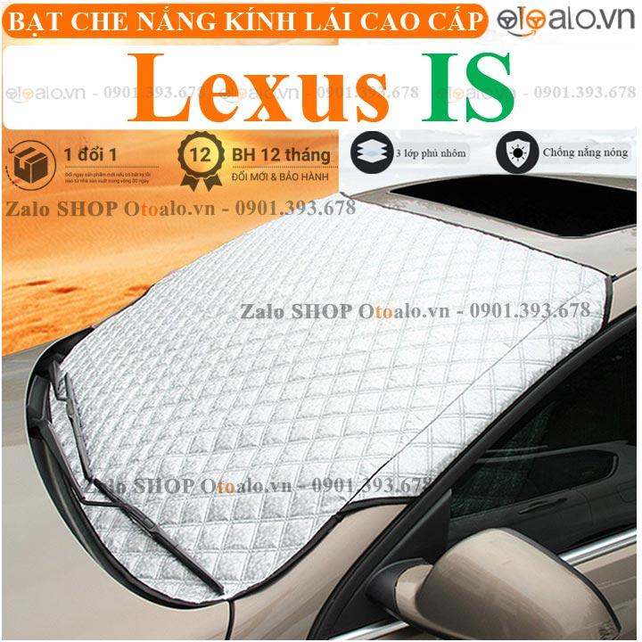Tấm che nắng kính lái ô tô Lexus IS vải dù 3 lớp cao cấp TKL - OTOALO