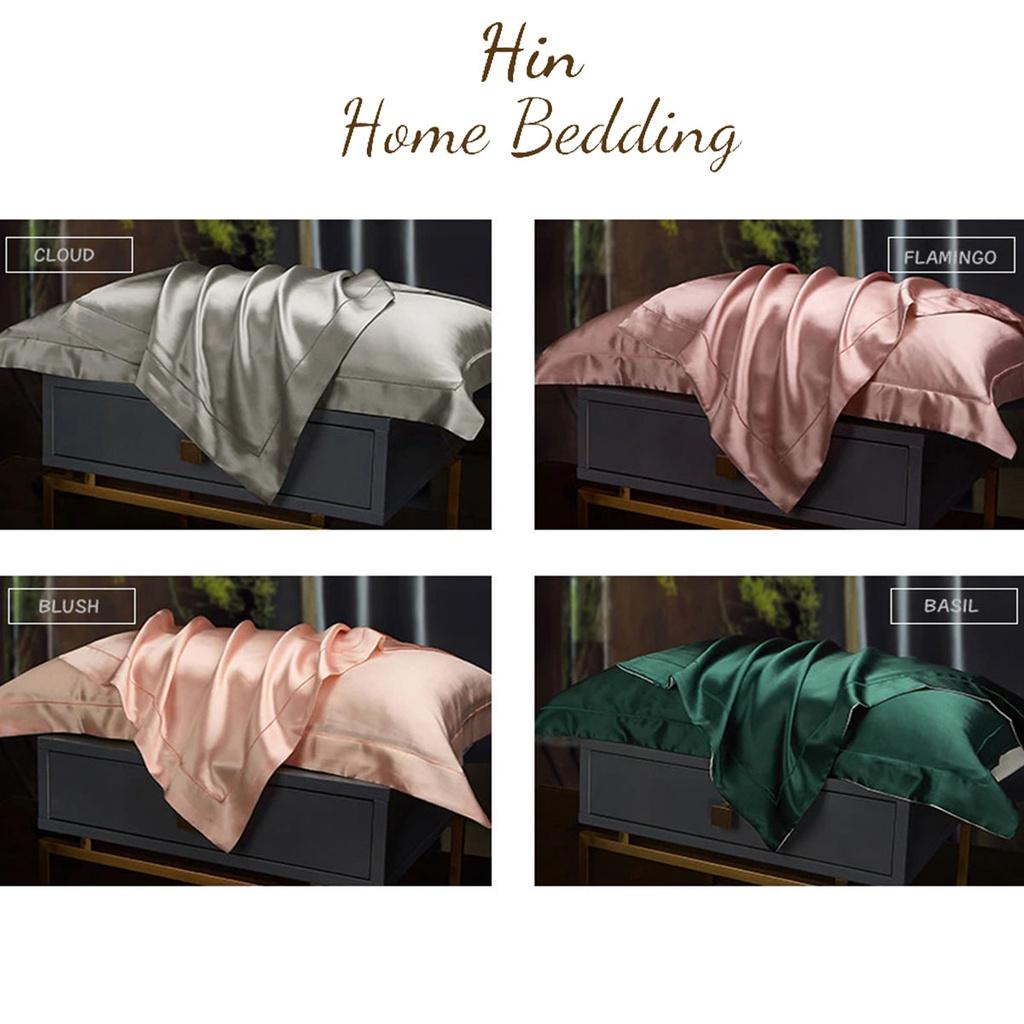 Vỏ Áo Gối Nằm Lụa 50x70cm Hin Home Bedding Mẫu 9