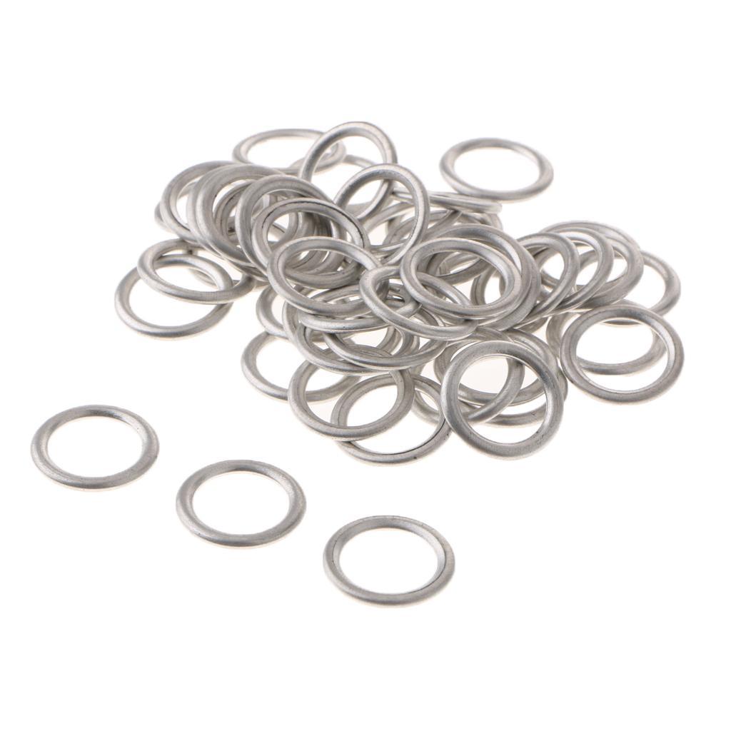 2x50 Pieces Car Oil Drain Plug Gaskets N0138157 for Audi S4 A4 Q5 Touareg