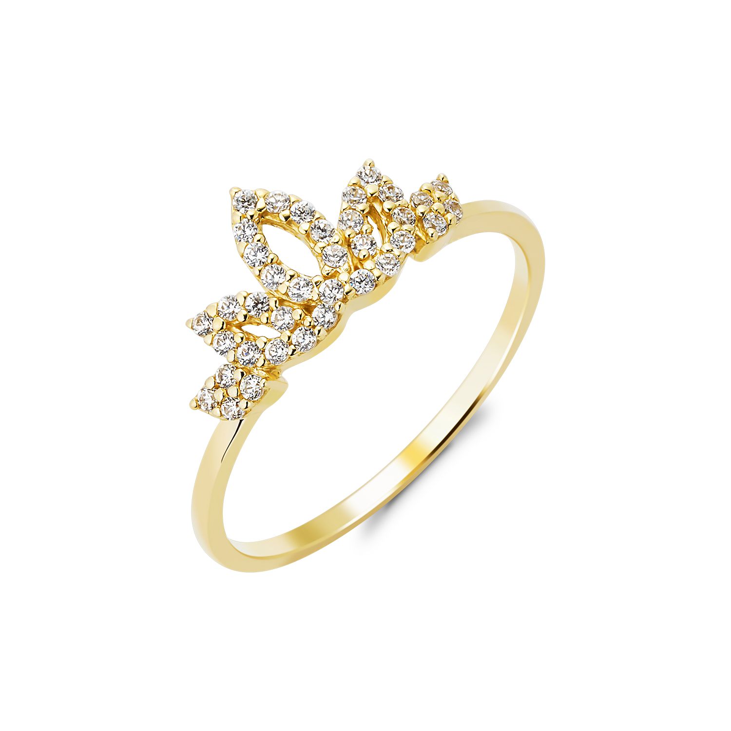 Nhẫn Nữ Vàng Tây 14k NLF429 Huy Thanh Jewelry