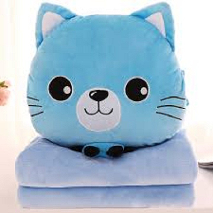 Chăn và gối văn phòng rộng m6 đa năng 3in1  Giao mầu ngẫu nhiên