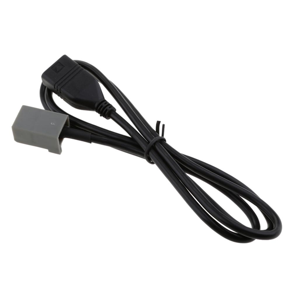 USB Aux Female Cable Adapter For Honda Civic Jazz Fit CR-V Accord Odyssey