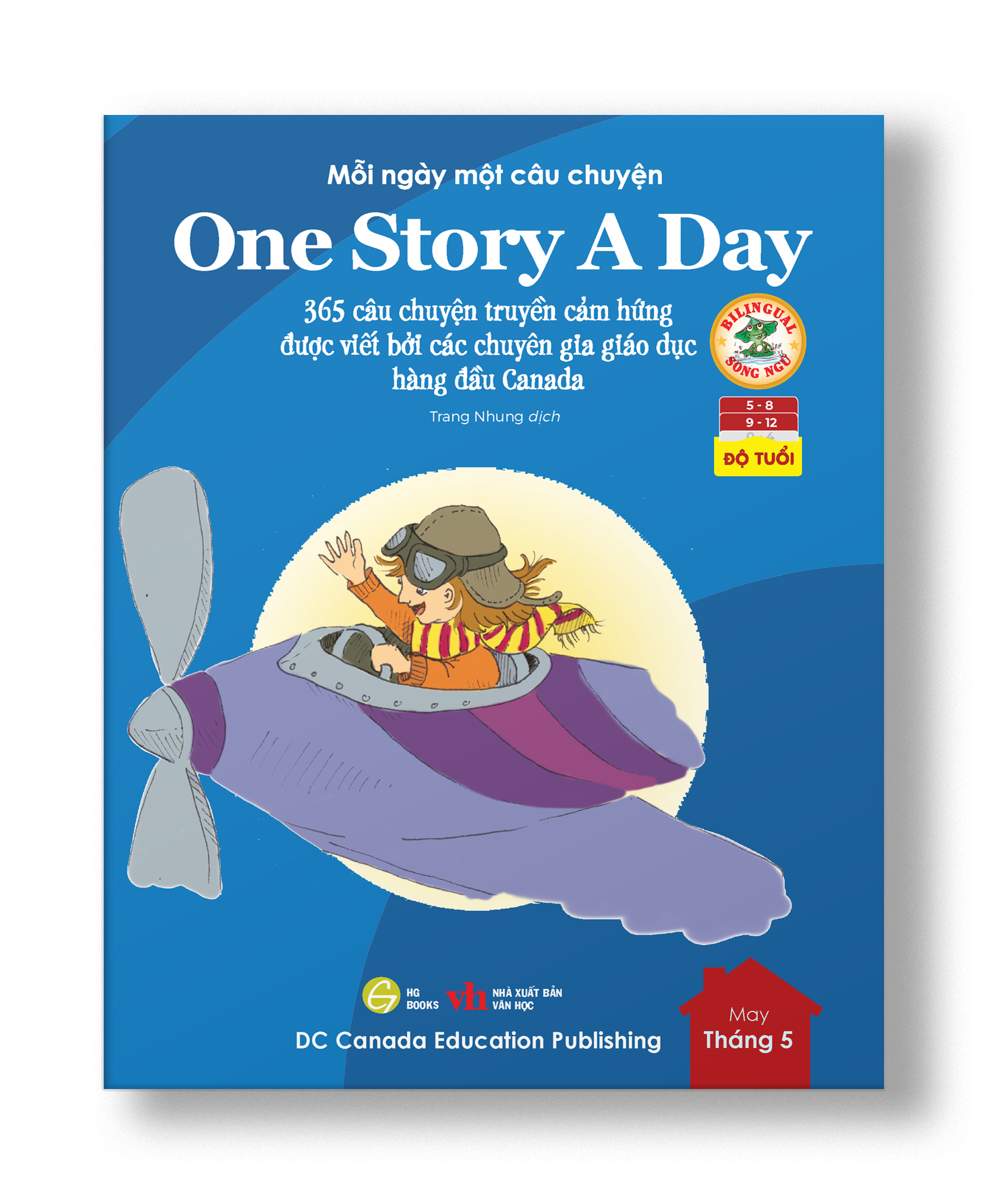 Sách - One Story A Day - CUỐN 5 : 365 câu chuyện phát triển IQ, EQ cho bé - Bản song ngữ tặng kèm file nghe