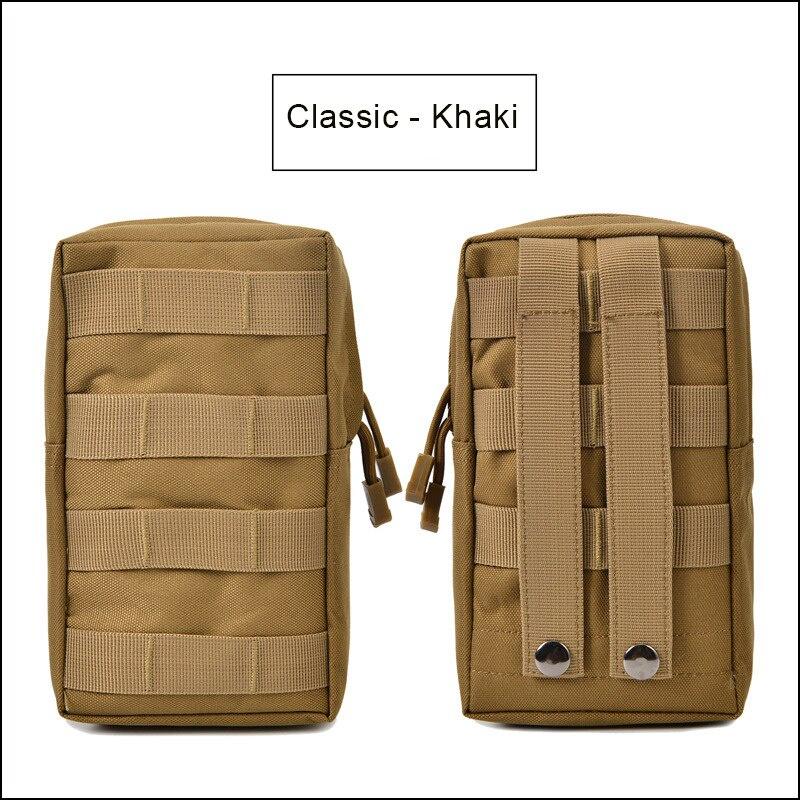 600D Oxford Cloth Tactical Bag Outdoor Tactical Waist Bag Molle EDC Tactical Pouch Purses Mobile Phone Pouch Hunting Bag Gear