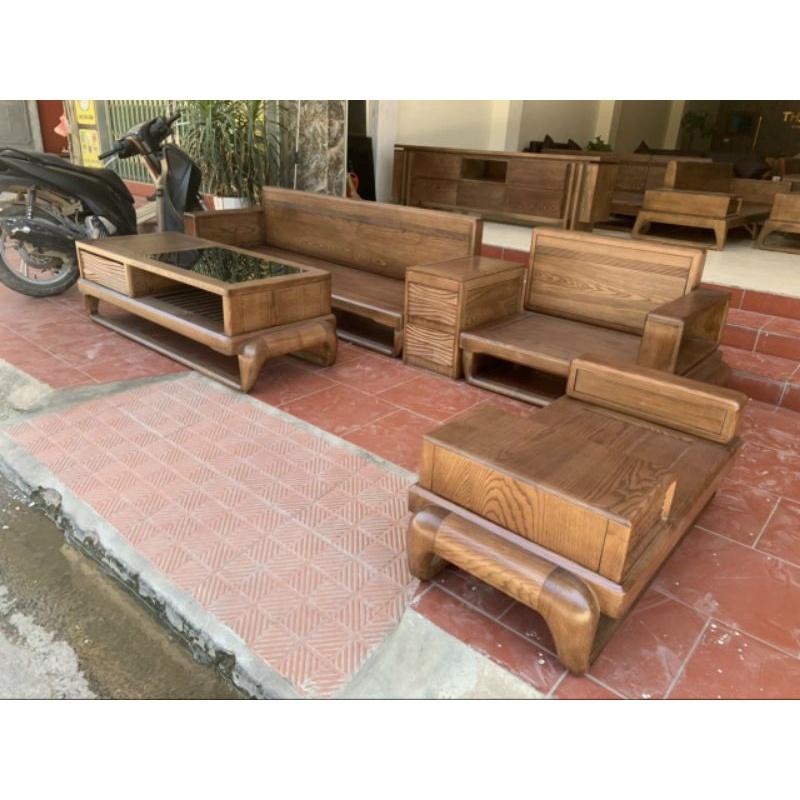 Sofa Gỗ Phòng Khách Hiện Đại- Mẫu Mới 2021 Kèm Đệm