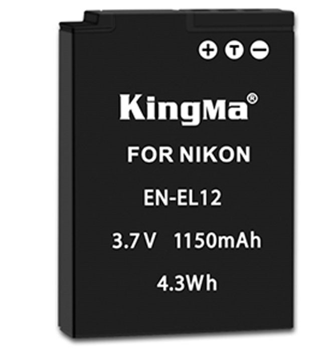 Combo pin sạc Kingma cho Nikon EN-EL12, Hàng chính hãng