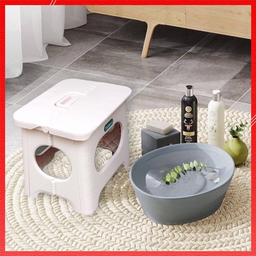 Ghế Đẩu Nhựa Gấp Gọn Chất Liệu Siêu Bền Trước Tác Động Của Môi Trường Kích Thước 21x17x18cm