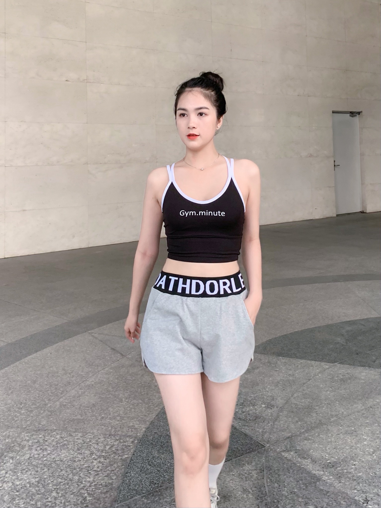 Quần Short Nữ Thun Cotton 1 Lớp Tập Gym CH093