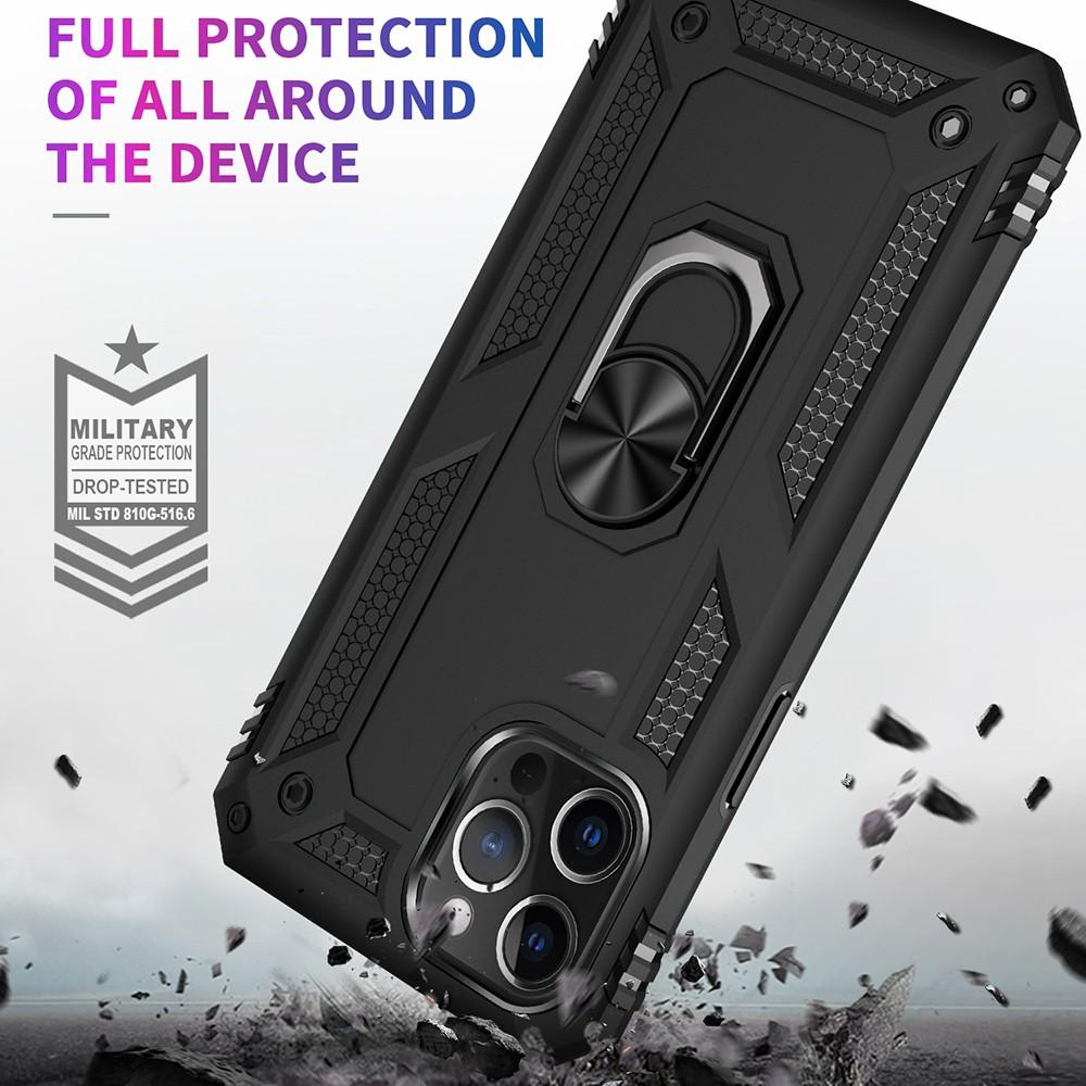 Ốp lưng cho iPhone 12 mini Pro Max chống sốc 2 lớp kèm nhẫn iring làm giá đỡ