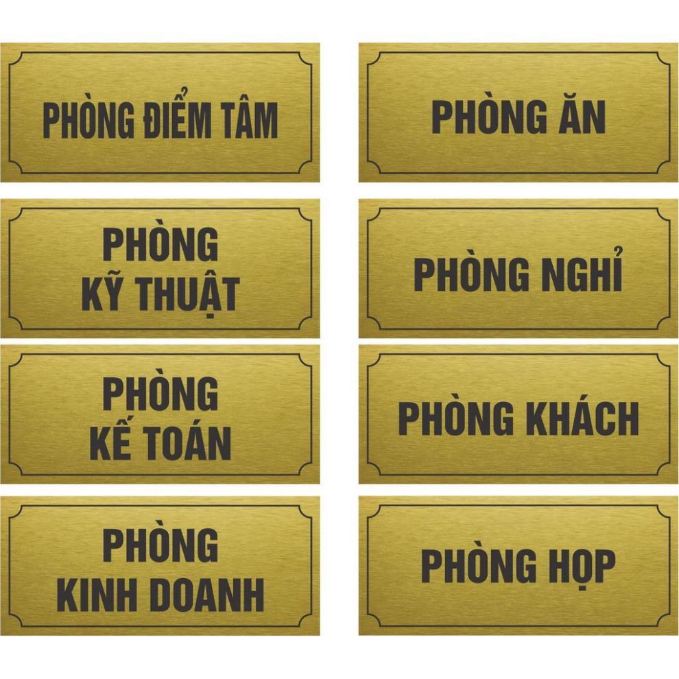 Bảng phòng ban, bảng chỉ dẫn cho nhà hàng, khách sạn cho các công ty xí nghiệp nhiều mẫu mã bằng alu vàng