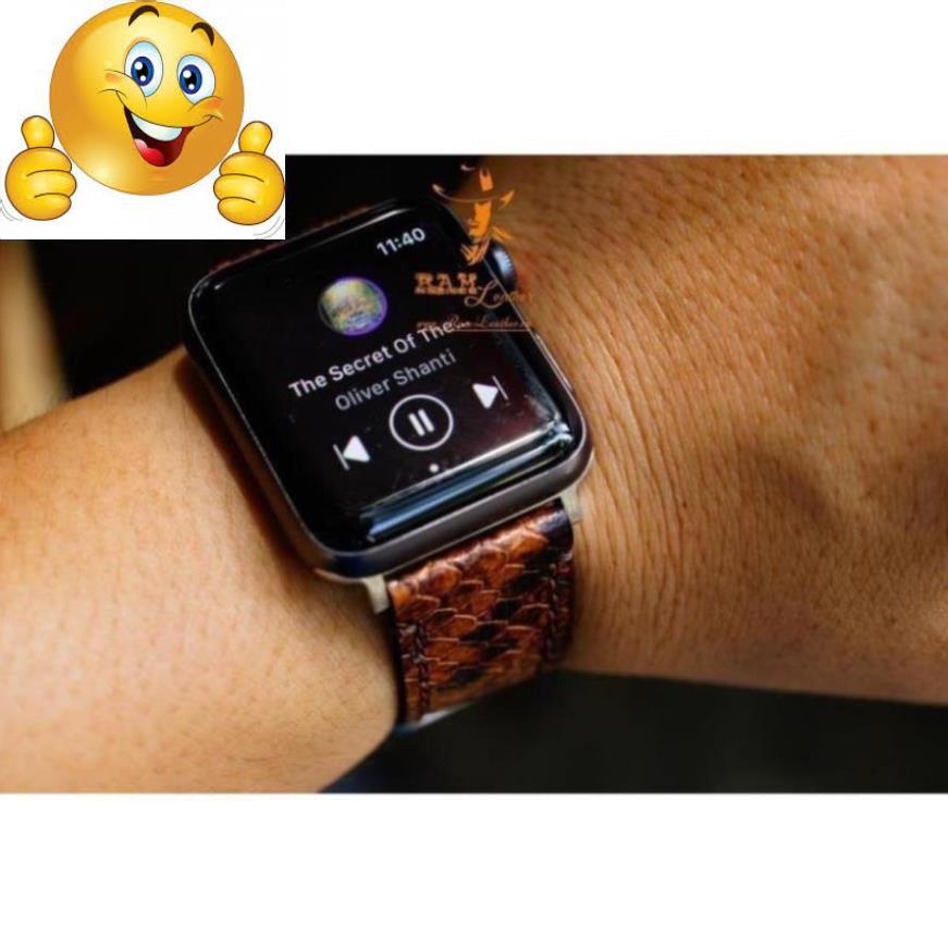 DÂY ĐỒNG HỒ DA DÊ VÂN RI TRĂN 1995 (DA BÒ THÂT)-ĐỦ SIZE 18.20.22, DÀNH CHO CASIO,APPLE WATCH .