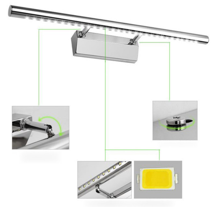 Đèn gương trang trí phòng tắm hiện đại