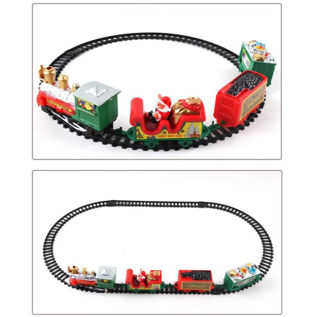 Christmas Electric Track Set Santa Carriage Gift