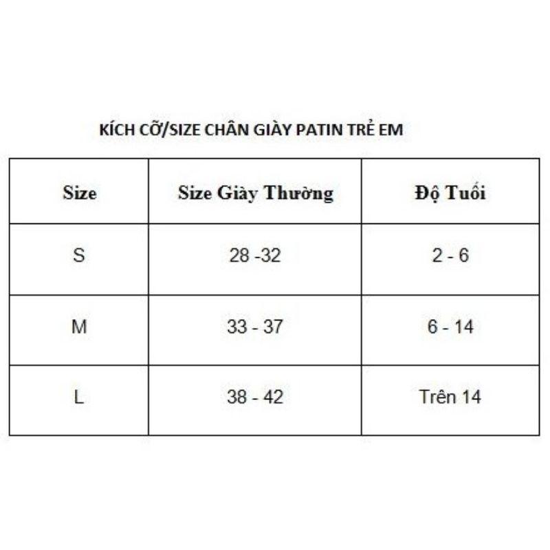 Giày trượt patin trẻ em, giày patin cho bé, tặng kèm nón bảo hộ.