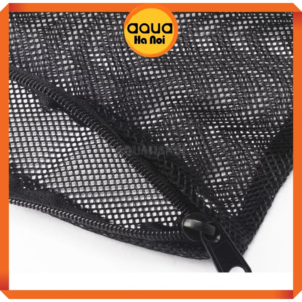 Túi lưới đựng vật liệu lọc hồ cá thủy sinh - kích thước 18x25 /25x35 /30x40cm - Có khóa zip kéo tiện lợi