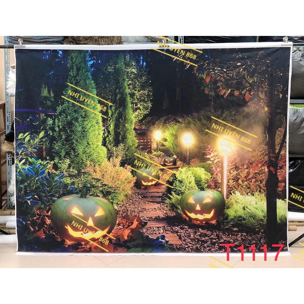 Thảm vải chụp ảnh / Thảm vải treo tường / Tranh vải decor chủ đề Halloween