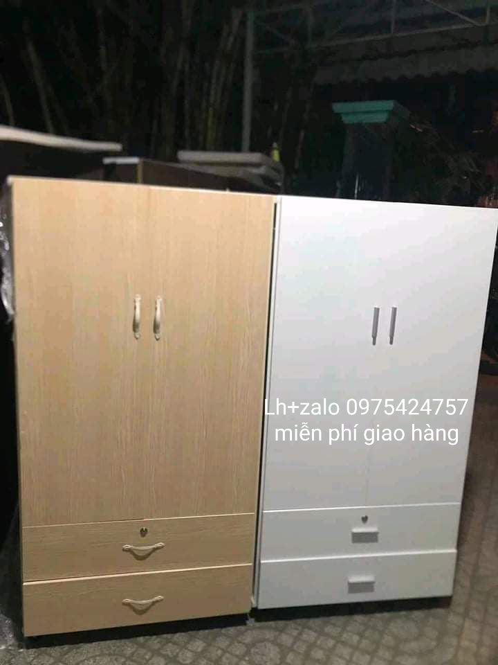 Tủ nhựa đài loan 2 cánh màu gỗ