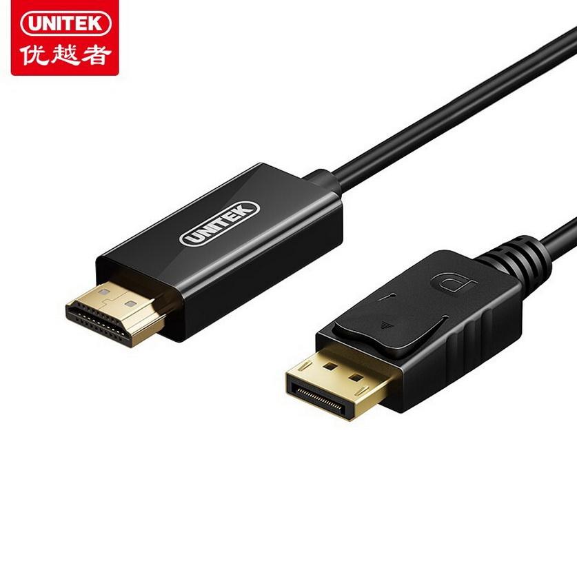 CÁP DISPLAYPORT -&gt; HDMI 1.8M V607ABK UNITEK - HÀNG CHÍNH HÃNG
