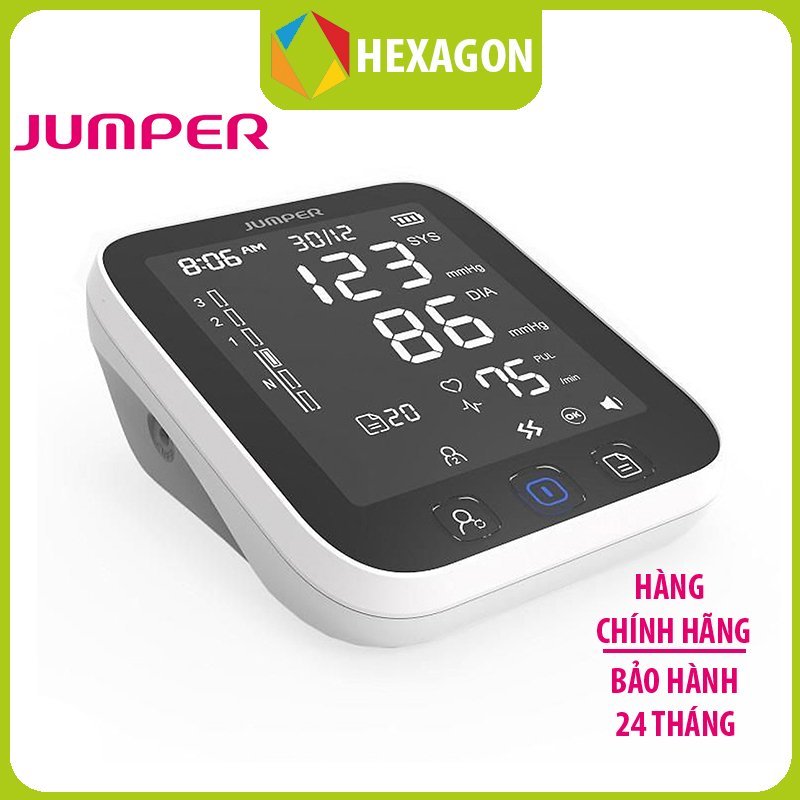 Máy đo huyết áp bắp tay Jumper HA-121 chứng nhận FDA Hoa Kỳ ( Bluetooth+ APP điện thoại)