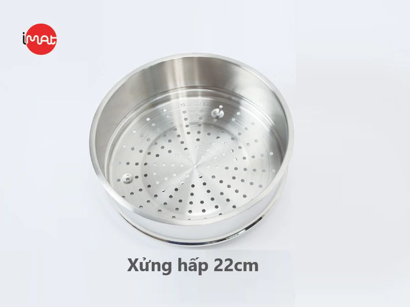 Bộ 5 nồi chảo iMat Hybrid Blackcube, phủ chống dính gốm - Ceramic lòng xanh