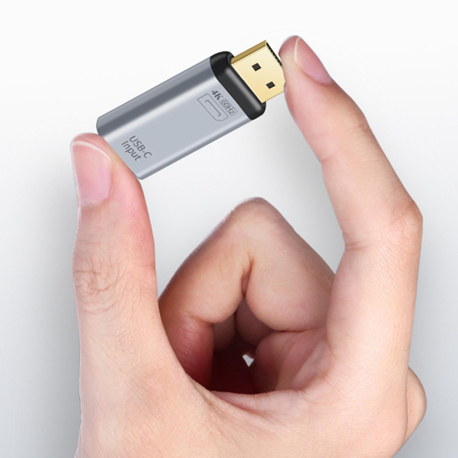 Type-C Female to Male External Connector Convert 4K 60Hz Adapter for Phone book Laptop