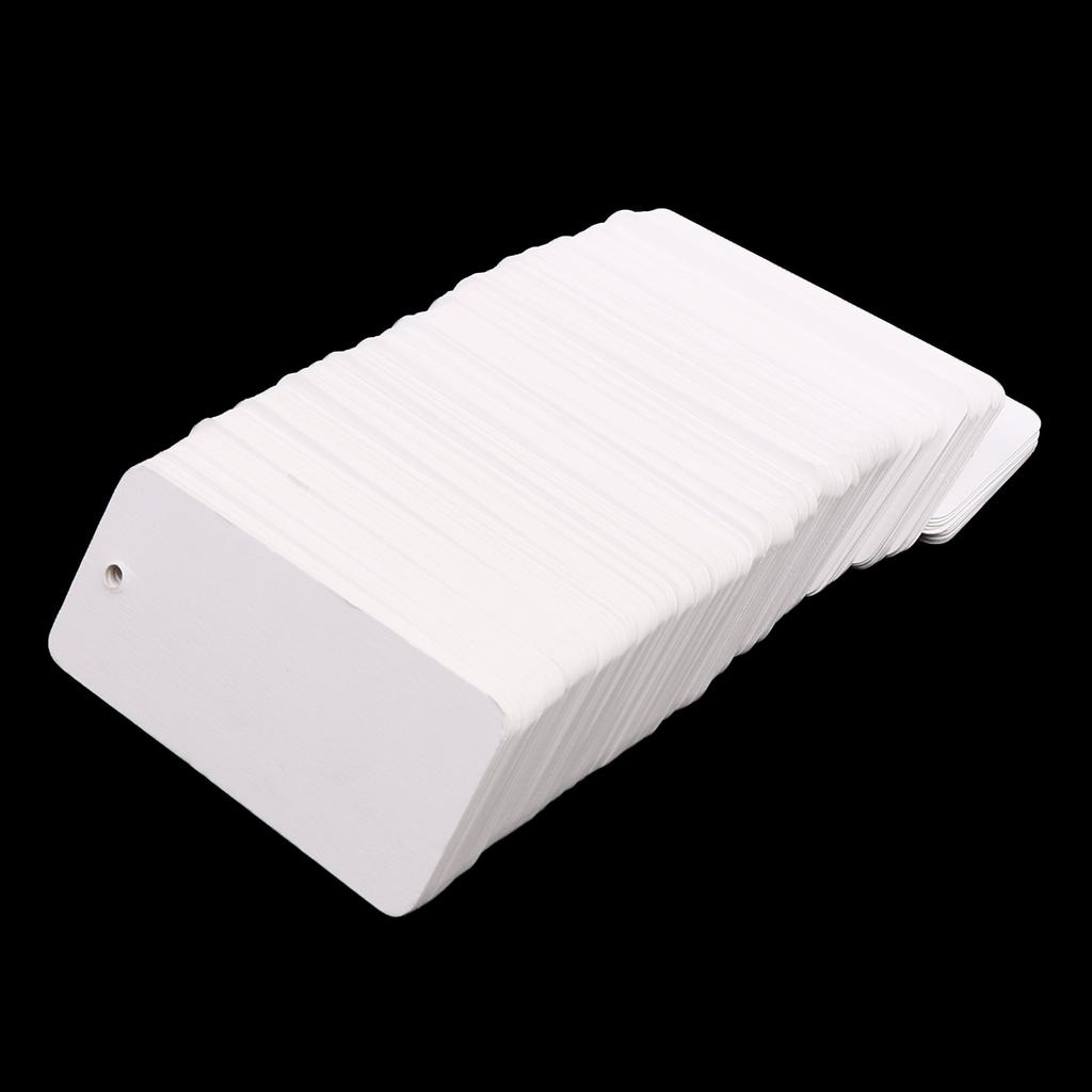 200 Pcs Blank Clothing Tag Gift Label Card for Business and Domestic