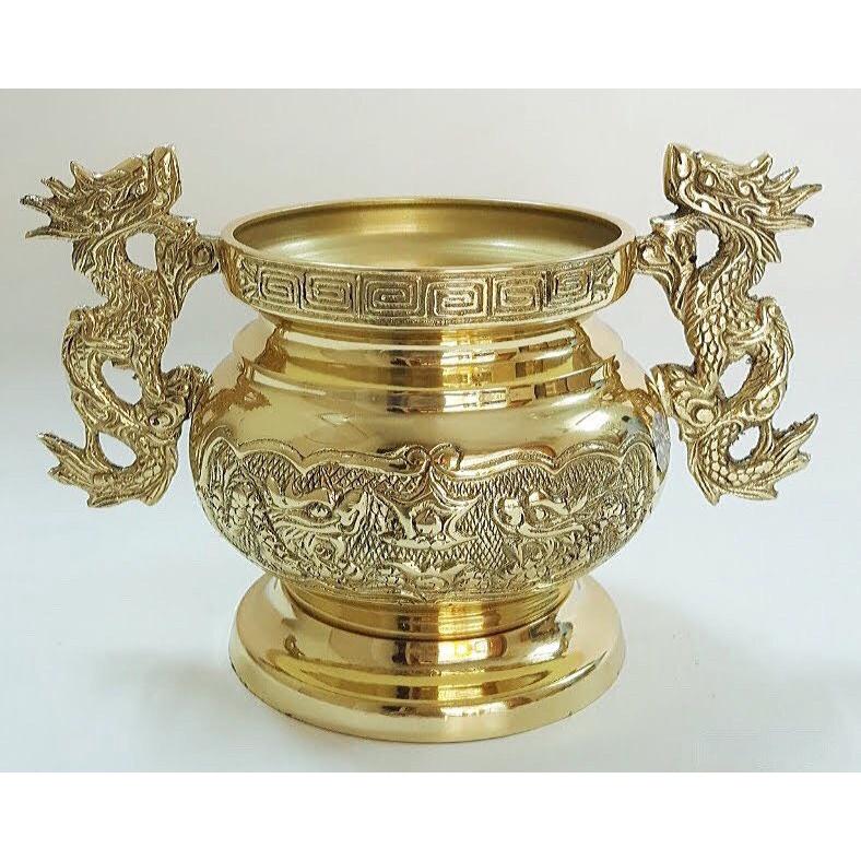 Lư Hương Bằng Đồng Cao Cấp Lộc Thành (Có quai hoặc không quai)