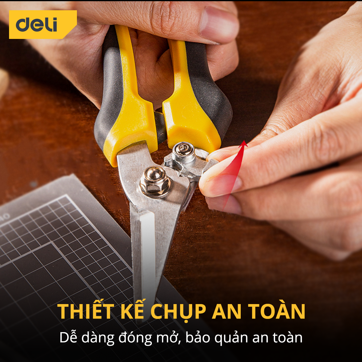 Kìm Cắt Đa Năng Deli Cao Cấp Kích Thước 8inch - Chất Liệu Chống Mòn, Gỉ - Sử Dụng Được Trên Nhiều Vật Liệu - DL2908