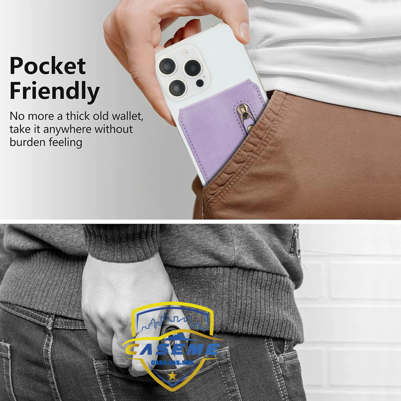 Ví đựng thẻ Mag safe Caseme chặn RFID kiêm chân đế cao cấp - Hàng chính hãng