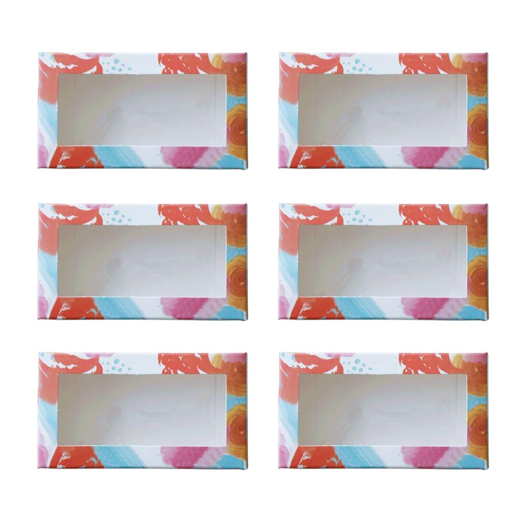 6X Kraft Paper Gift Box Gift Favor Storage Container Case for Candy Dessert