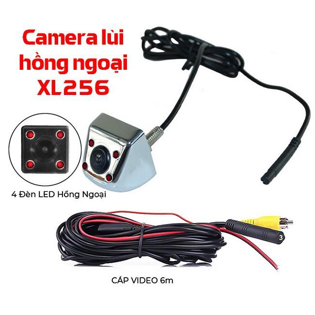 Camera Lùi HD 4 Cảm Biến Hồng Ngoại Vỏ Inox Chống Nước Cao - Camera De chân bắt ốc cho ô tô