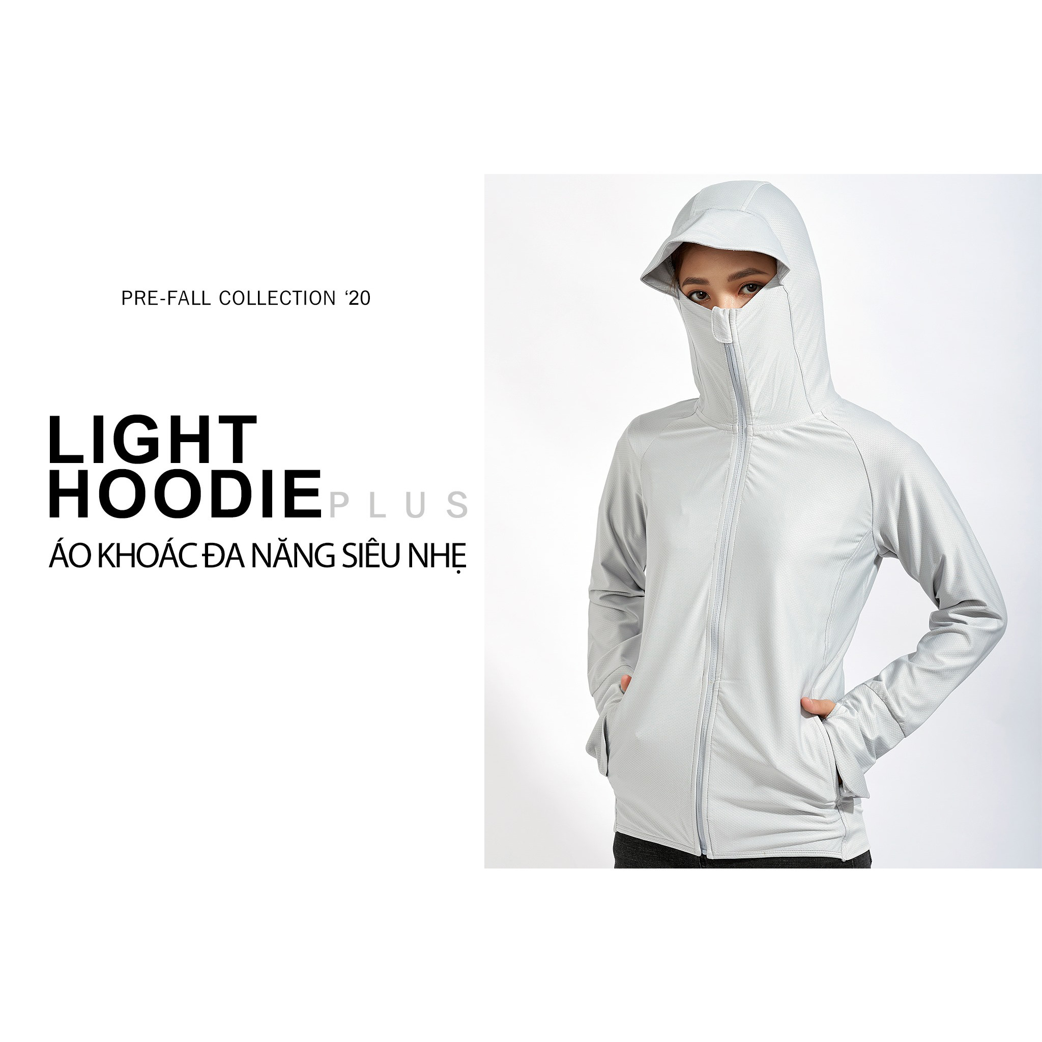 Áo Khoác Nữ Màu Cao Cấp Duy Ngọc -Light Hoodie Plus Siêu Mềm Mịn (5495)