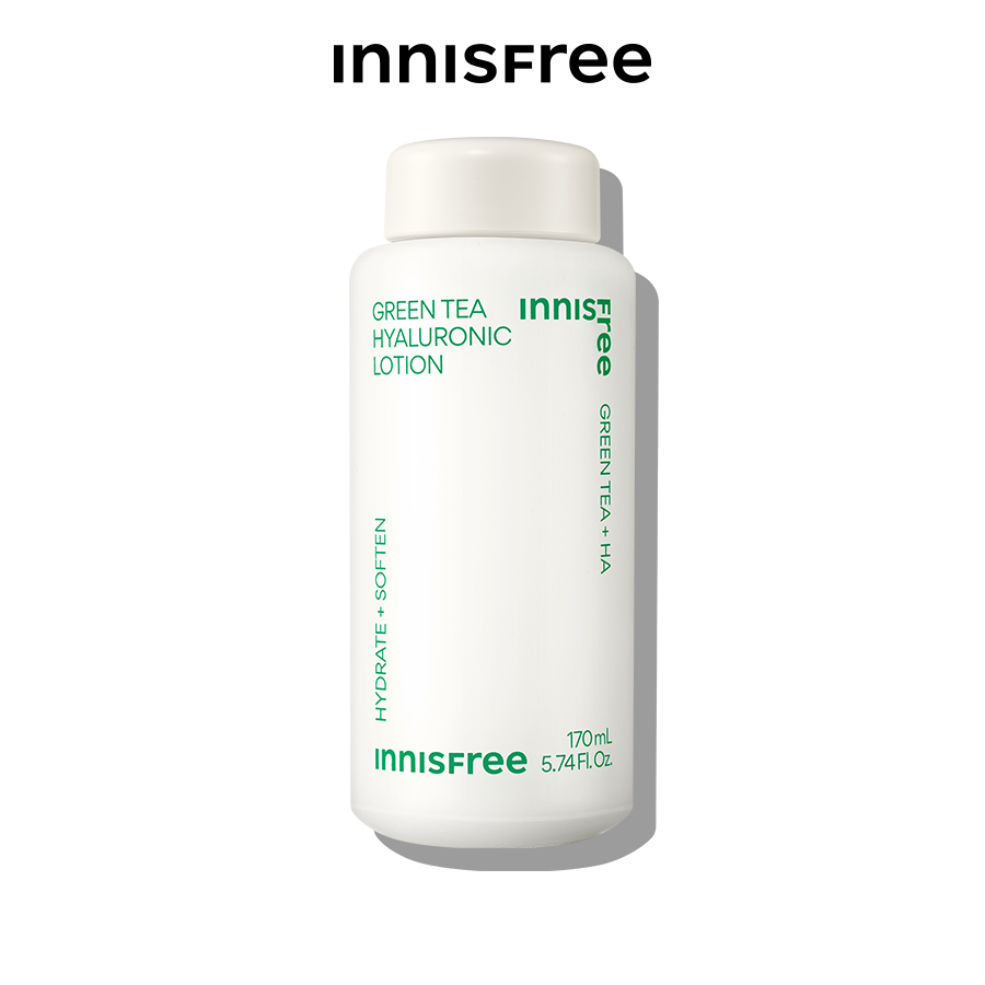 Sữa dưỡng ẩm từ trà xanh đảo Jeju Innisfree Green Tea hyaluronic lotion 170ml (NEW 2023)